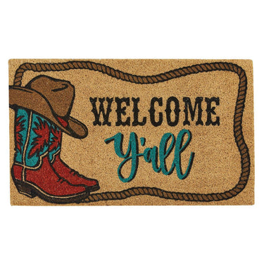 Welcome Y'all Door Mat Set of 2 - Park Designs - The Fox Decor